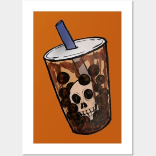 skull tea Posters and Art